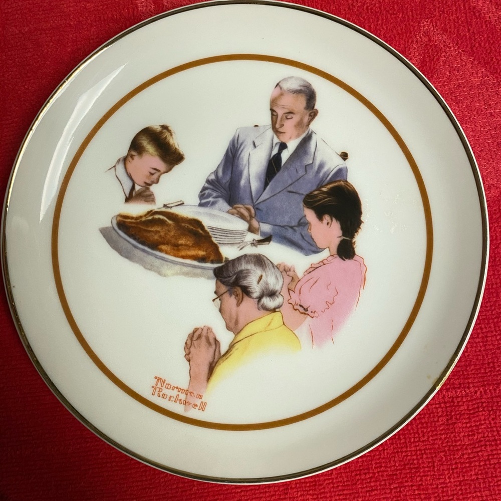 Norman Rockwell, "Thanksgiving" Collector's Plate